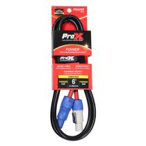 Prox PRXCPWC1406X50 50PCS 6 Ft. 14 AWG High Performance Link Grey Male to Blue Male for Power Connection compatible devices