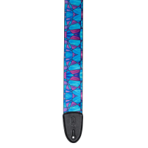 Levy&#039;s Stained Glass Guitar Strap-Plumb Blue