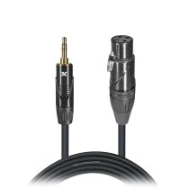 Prox PRXCMXF05X50 50PCS 5 Ft. Unbalanced 3.5mm TRS-M Mini to XLR3-F High Performance Audio Cable