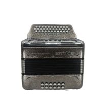 Hohner Anacleto Collection REY ESPECIAL GCF -MULTI-COLOR CHROME/MULTICOLOR C31 Key of (SOL) 2 Voice Accordion