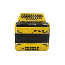 Hohner Anacleto Collection Rey Especial EAD Traffic Yellow  Key of E (MI) 2 Voice Accordion