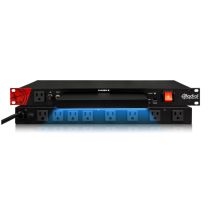 Radial Power-2 Power Conditioner 9-outlet Power Supper Supply with Noise Filtering, Surge Protection, and LED Illumination