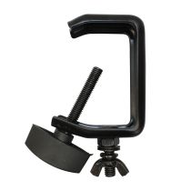 Prox PRTC2AX100 100PCS Light Duty Aluminum C Style M10 Clamp with Flat Thumbscrew for 2" Truss Tube Capacity 45 lbs Black Finish