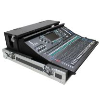 Prox PRXSAHSQ6DHW ATA Digital Audio Mixer Flight Case for Allen &amp; Heath SQ6 Console with Doghouse compartment and Caster wheels
