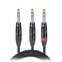 Prox PRXCSYS05X50 50PCS 5 Ft. 1/4" TRS-M to Dual 1/4" TRS-M High Performance Audio Cable