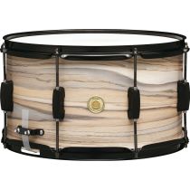 TAMA DRUM: WOODWORKS POPLAR 14"x8" SNARE DRUM|Natural Zebrawood Wrap