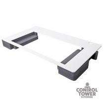 Prox PRXZFDJDDJFLX10WPLATE Replacement for Pioneer DDJ-FLX10 Top Face Plate for Control Tower DJ Podium White Finish