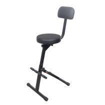 Prox PRXGIGCHAIRMK2 Portable Folding AV Operator DJ Keyboard Drum Height Adjustable Throne Chair with 13 in. Velvet Padded Cushi