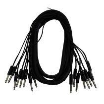 Prox PRXC8PP10X10 10PCS 10 Ft. Unbalanced 8-Ch. 1/4&quot; TS to 1/4&quot; TS Mono Male Snake