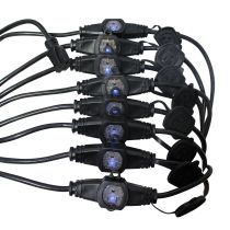 Prox PRXCMEP12529X3 3PCS 52&#039; Ft. Male NEMA 120VAC to 9-Outet Female Edison 12/3AWG Power Extension Cable