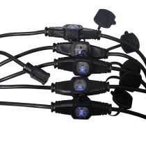Prox PRXCMEP14326X5 5PCS 32&#039; Ft. Male NEMA 110VAC to 6-Outet Female Edison 14/3AWG Power Extension Cable
