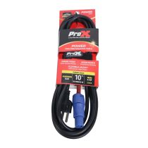 Prox PRXCPWCE1410X50 50PCS 10 Ft. 14 AWG High Performance Power Cord NEMA 5-15 Edison to Blue Male for Power Connection compatible devices