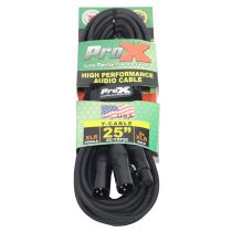 Prox PRXCYXF25X10 10PCS 25&#039; Ft High Performace Y-Cable XLR-F to Dual XLR-M Audio Cable