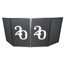 Prox PRXFS2020X2 2020 Numerical Facade Enhancement Scrims - White Numbers on Black | Set of Two