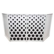 Prox PRXFSDOTSX2 Polka Dots Facade Enhancement Scrims - Black Dots on White | Set of Two