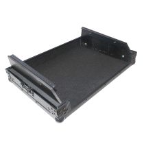Prox PRX19MIX7UBL Flight Case for Gemini CDM-4000 19" Mixer W-7U Slant Rack Mount W-Removable Front Panel | Black on Black