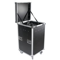 Prox PRXSMIC25STN Microphone Stand Case Holds up to 25 Units W-Casters