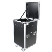 Prox PRXSMIC25STN Microphone Stand Case Holds up to 25 Units W-Casters