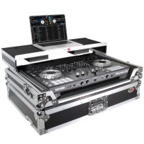 Prox PRXSUXLTMK2 Universal Flight Style Road Case for DJ Controllers with Sliding Laptop Shelf