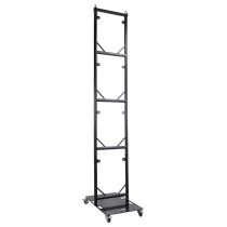 Prox PRXTGRUPKGX4BLK Truss Modular 4X Rapid U Grid Trio Package for Lighting - Moving Heads W-Rolling Aluminum Baseplate | Black Finish