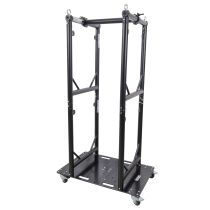 Prox PRXTGRUPKGX4BLK Truss Modular 4X Rapid U Grid Trio Package for Lighting - Moving Heads W-Rolling Aluminum Baseplate | Black Finish