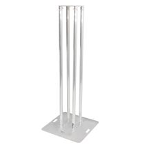 Prox PRXTS4X820TOTEM 8.20ft Totem Package Includes a 12in Top Plate, 30in Base Plate and Four 2.5m F31 Tubes W-White Scrim Cover