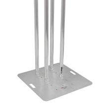 Prox PRXTS4X820TOTEM 8.20ft Totem Package Includes a 12in Top Plate, 30in Base Plate and Four 2.5m F31 Tubes W-White Scrim Cover