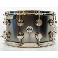 DW Collector's Series Snare Drum - 8 x 14 inch - Satin Black Over Brass with Nickel Hardware