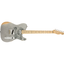 Fender Brad Paisley Road Worn Telecaster®, Maple Fingerboard, Silver Sparkle