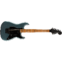 Squier Contemporary Stratocaster® HH FR, Roasted Maple Fingerboard, Black Pickguard, Gunmetal Metallic