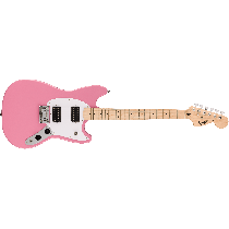Squier Squier Sonic® Mustang® HH, Maple Fingerboard, White Pickguard, Flash Pink