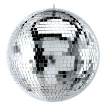 Prox PRMB12X4 4PCS 12" inch Mirror Disco Ball Bright Silver Reflective Indoor DJ Sphere with Hanging Ring for Lighting