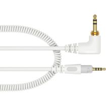 Pioneer DJ HC-CA0701-W Coiled Cable for HDJ-S7 Headphones (White, 3.9')