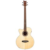 Deep Series Left-Handed Medium Scale Solid Top Acoustic-Electric Bass