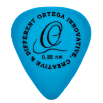 Ortega S-Tech Standard .88 mm Guitar Pick - Comfortable Grip & Feel - 12 Piece Pack - Blue