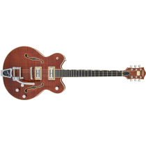 Gretsch G6609TFM Players Edition Broadkaster® Center Block Double-Cut with String-Thru Bigsby® and Flame Maple, USA Full’Tron™ Pickups, Bourbon Stain