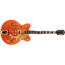 Gretsch G5422TG Electromatic® Classic Hollow Body Double-Cut with Bigsby® and Gold Hardware, Laurel Fingerboard, Orange Stain