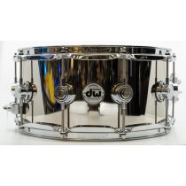 DW Collector's Series Snare Drum - 6.5 x 14 inch - Black Nickel Over Brass 