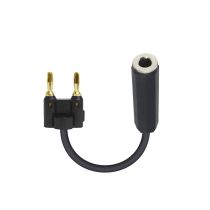 Prox PRXCBNQFBK 6" Adapter Banana Black to 1/4" TS-F High Performance Speaker Cable