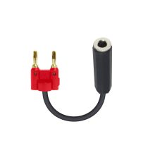 Prox PRXCBNQFRD 6" Adapter Banana Red to 1/4" TS-F High Performance Speaker Cable
