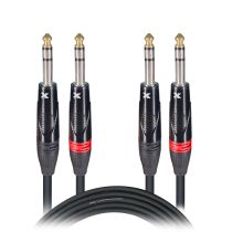 Prox PRXCDTRS5 5 Ft. Balanced Dual 1/4" TRS-M to Dual 1/4" TRS-M High Performance Audio Cable