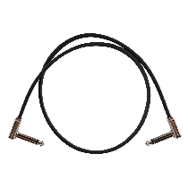 Ernie Ball 24” Single Flat Ribbon Patch Cable - Black
