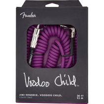 Fender Hendrix Voodoo Child Cable, Purple 30ft Straight to Right Angle