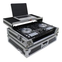 Prox PRXSDDJSR2LTLED ATA Flight Case For Pioneer DDJ-SR2 DJ Controller with Laptop Shelf and LED