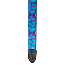 Levy's Stained Glass Guitar Strap-Plumb Blue