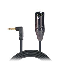 Prox PRXCPMXM05 5 Ft. Unbalanced 1/8" (3.5mm) TRS Mini to XLR-M Premium Audio Cable