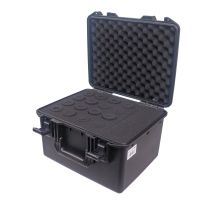Prox PRXM1216MIC UltronX Plastic Water Tight Molded Travel Case Stores up to (16) Wireless and Wired Microphones