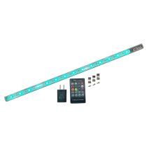 Prox PRXGLOLITE20 GLOLITE 20" RGB LED Accent Lighting Fixture Aluminum Body RF Remote Controlled USB Powered