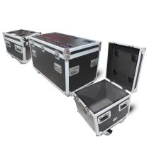 Prox PRXSUTL3PKG Package of 3 Utility ATA Flight Travel Storage Road Case â€“ Includes 1-Large and 2-Half Size with 4" Casters