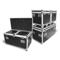 Prox PRXSUTL3PKG Package of 3 Utility ATA Flight Travel Storage Road Case â€“ Includes 1-Large and 2-Half Size with 4" Casters